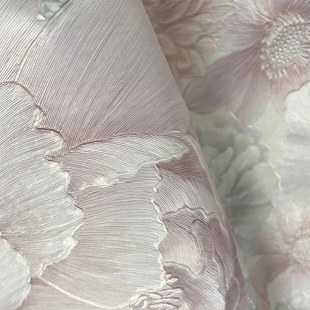 TAPET VINIL 3-1201, 10.05X1.06 M, LAVABIL, REZISTENT LA RAZELE UV, TRATAT ANTIBACTERIAN, ROZ/LILA