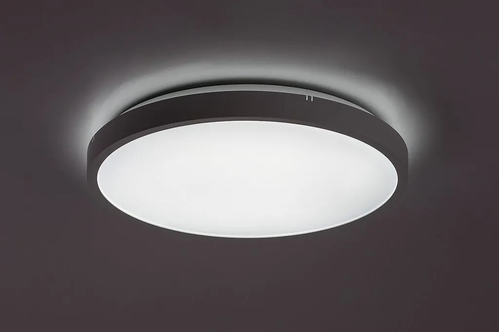 Plafoniera pentru baie, Protectie IP44 Alenzo D-35,5cm alba