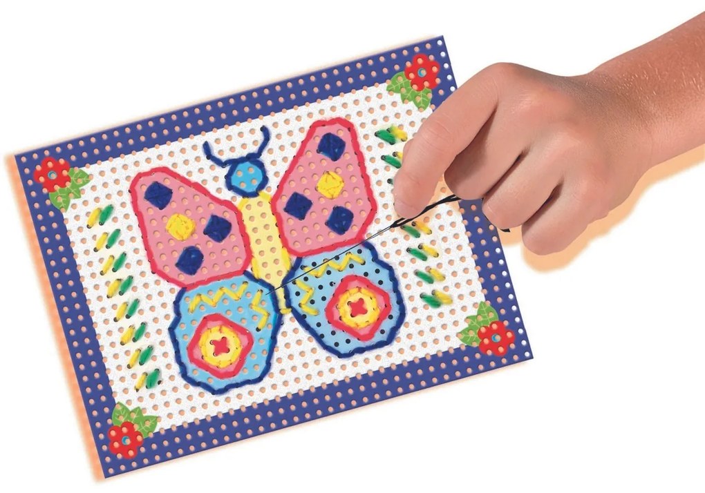 Set broderie SES, cu ațecolorate