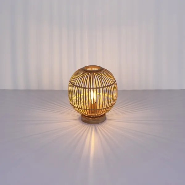 Lampă de masă HILDEGARD 1xE27/60W230V bambus Globo 15368T