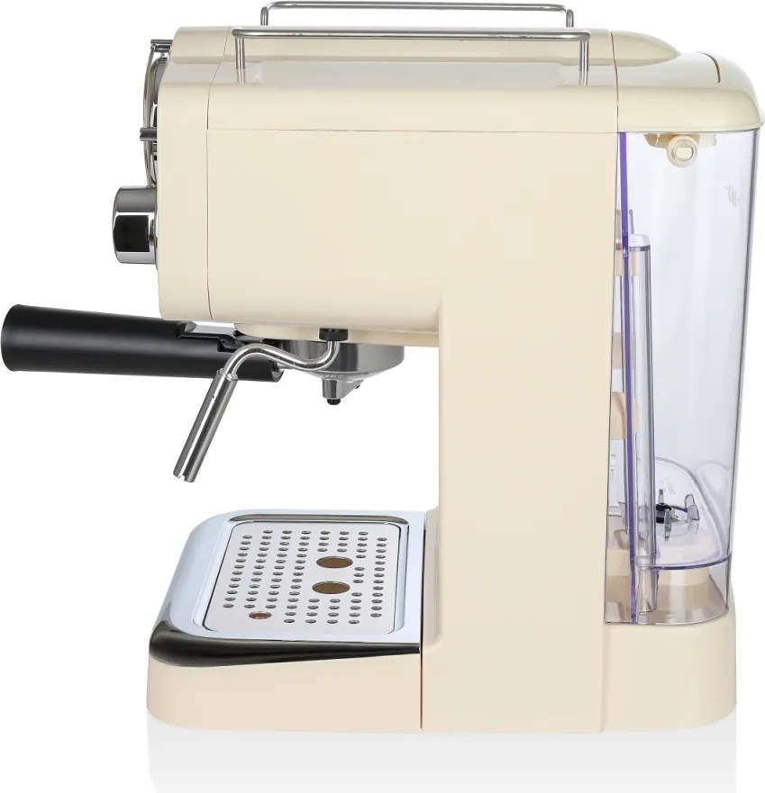 Espressor manual Zilan ZLN2992 Crem,15 Bar, 1.25 l, 1100W, Design Retro