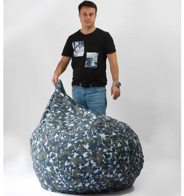 Fotoliu Nirvana Gigant, Material Impermeabil - Camuflaj Fortele Aeriene