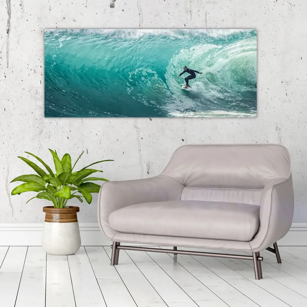 Tablou cu surferi (120x50 cm), în 40 de alte dimensiuni noi