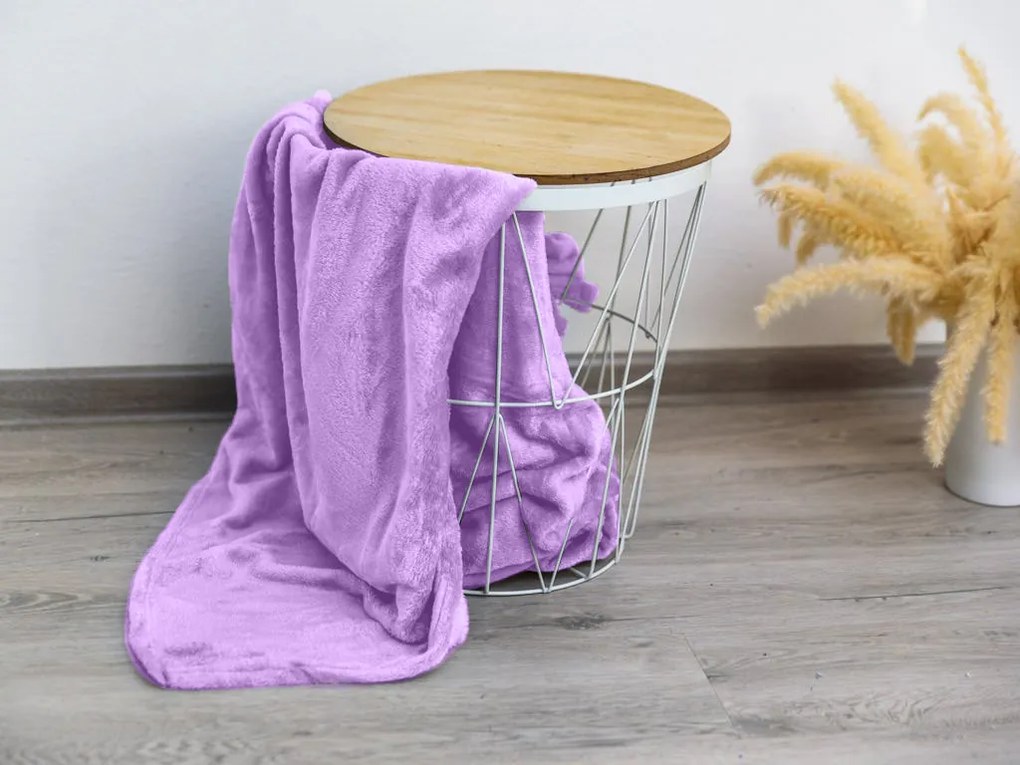 Patura microfibra VIOLET 150x200 cm mov deschis
