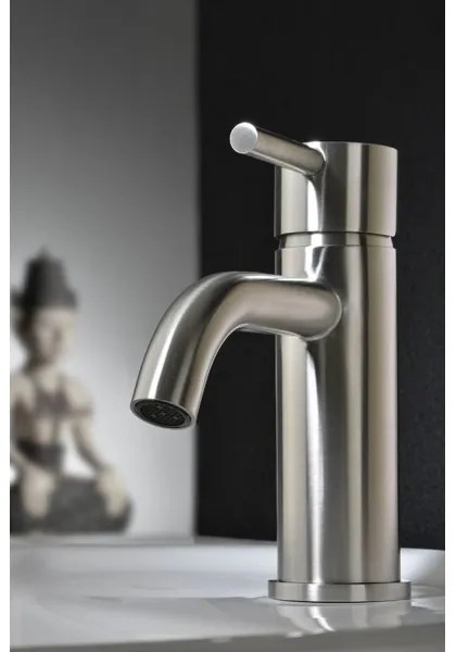 Sapho - Baterie pentru lavoar MINIMAL, 15,8 cm, inox