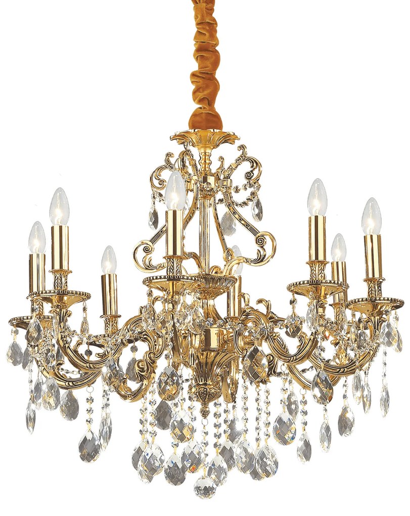 Candelabru Ideal Lux Gioconda Sp8 Oro E14, Auriu, 060514, Italia