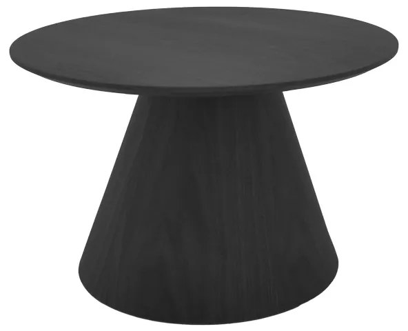 Masutea Cafea Donna MDF Negru, Diametru 80 Cm