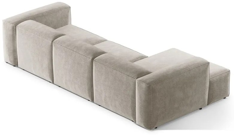 Coltar 3 locuri Bergamo velur reiat L304 cm