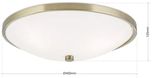 Plafonieră Orion DL 7-531/40 AIDA 3xE27/60W/230V d. 40 cm alamă