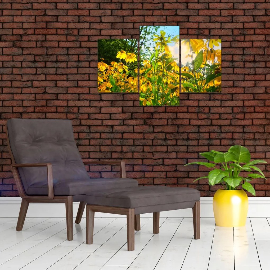 Tablou - Flori galbene (90x60 cm)