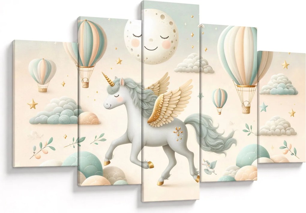 Tablou - Unicorn fericit (150x105 cm)
