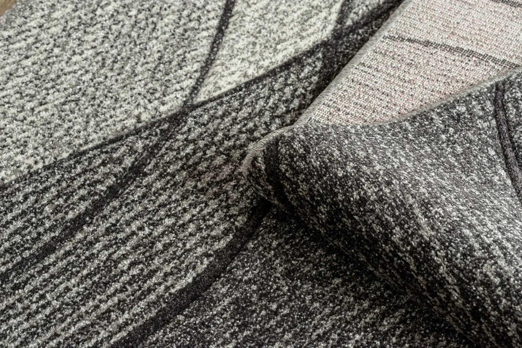 Covor Feel 5675/16811 Valuri gri si antracit si crem