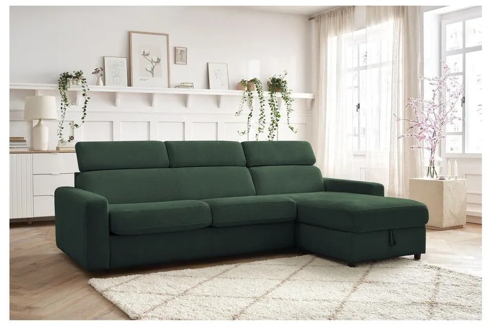 Colțar verde închis extensibil (cu colț variabil) Monaco – Bobochic Paris
