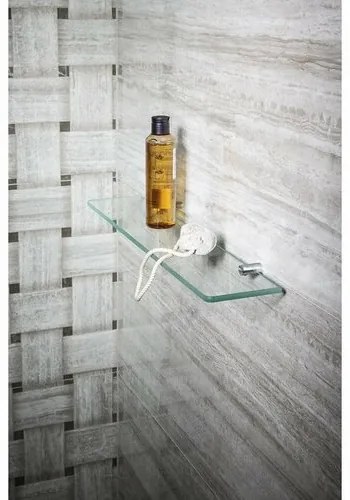 SAPHO XR008 Suporturi rotunde pentru rafturi dinsticlă X-Round 8 mm, argintiu