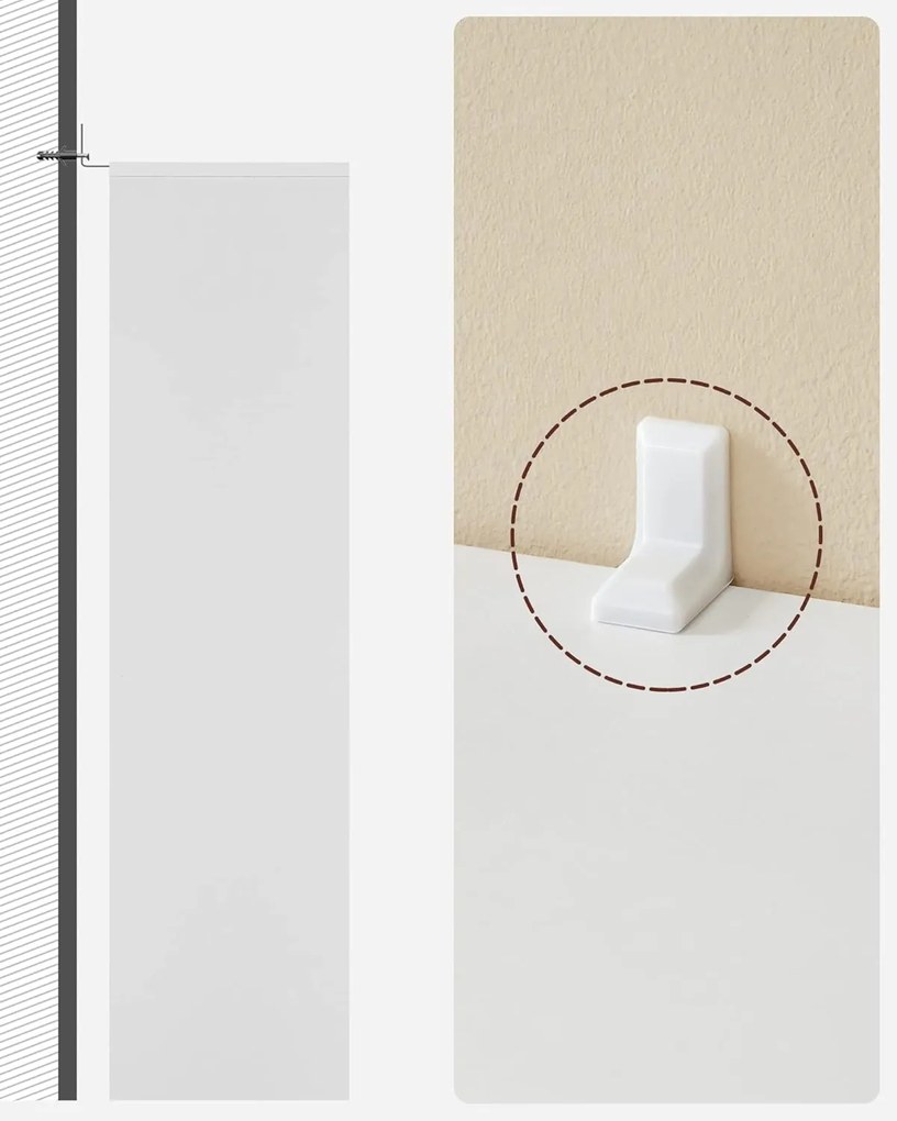 Biblioteca ENGINE 50x24x106 cm alb