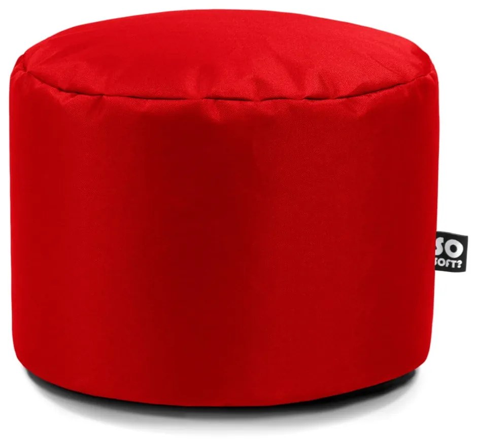 Fotoliu puf pentru copii roșu Dot M – So Soft?