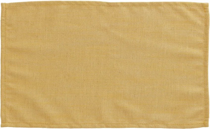 Set 4 protectii masa dreptunghiulare galbene din textil 30x50 cm Samay La Forma