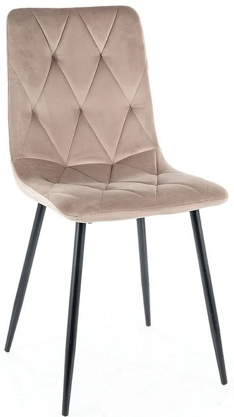 Scaun de bucaterie Tom Velvet, bej