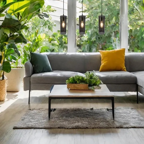 Lustră pe cablu PADOVA 3xE27/15W/230V negru