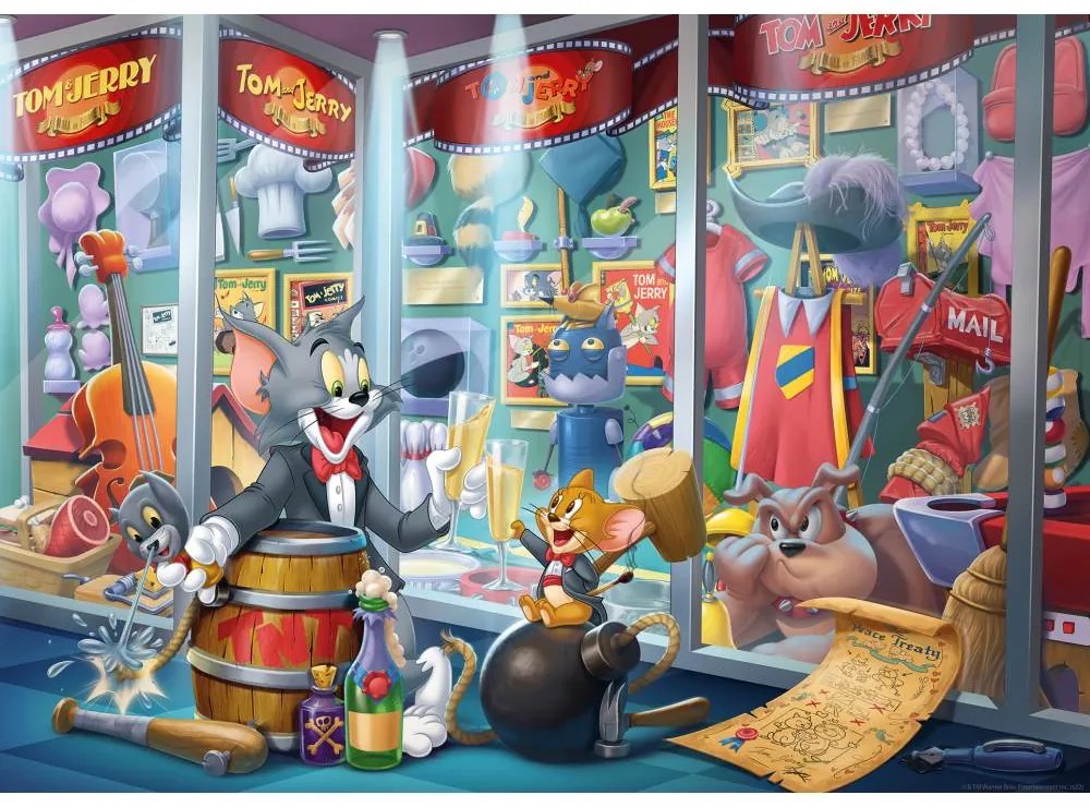 PUZZLE TOM SI JERRY 1000 PIESE DESIGN NOU - RAVENSBURGER (RVSPA00408)