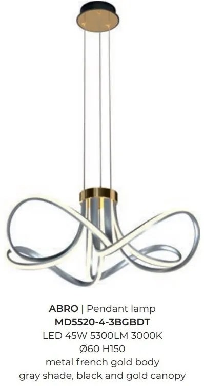 Lustra suspendata LED design modern ABRO