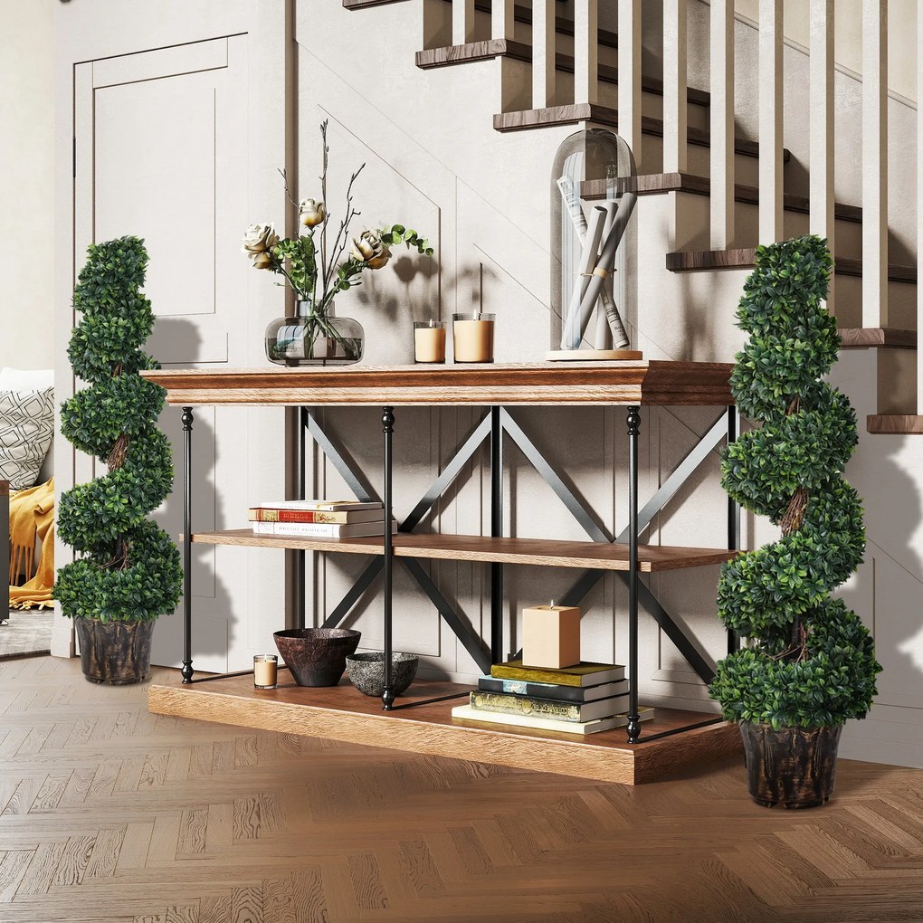 Outsunny Plantă Artificială Decorativă Buxus în Spirală cu Ghiveci Inclus, Ф32x120 cm, Verde | Aosom Romania