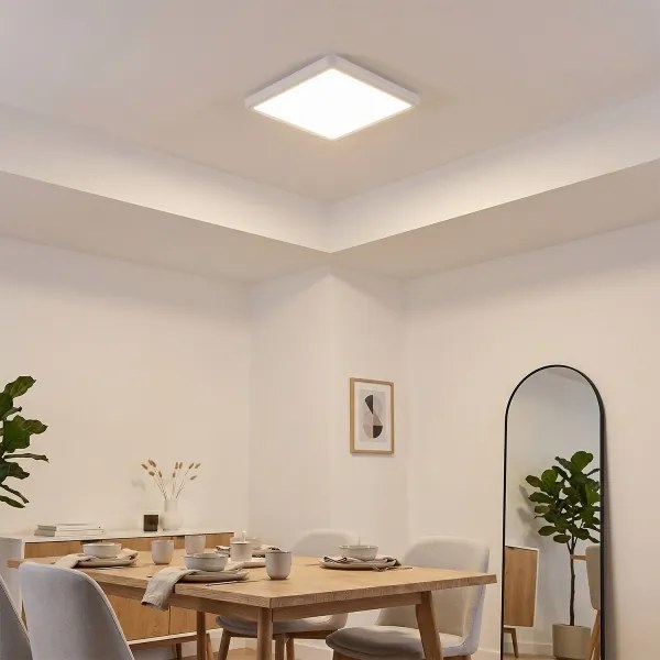 BRILAGI - Plafonieră LED reglabilă ESTELA SQUARE, 36 W, 230 V, 31 x 31 cm, alb + telecomandă