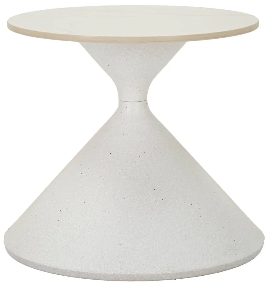 Măsuță auxiliară rotundă cu blat ceramic ø 45 cm Fush – Mauro Ferretti