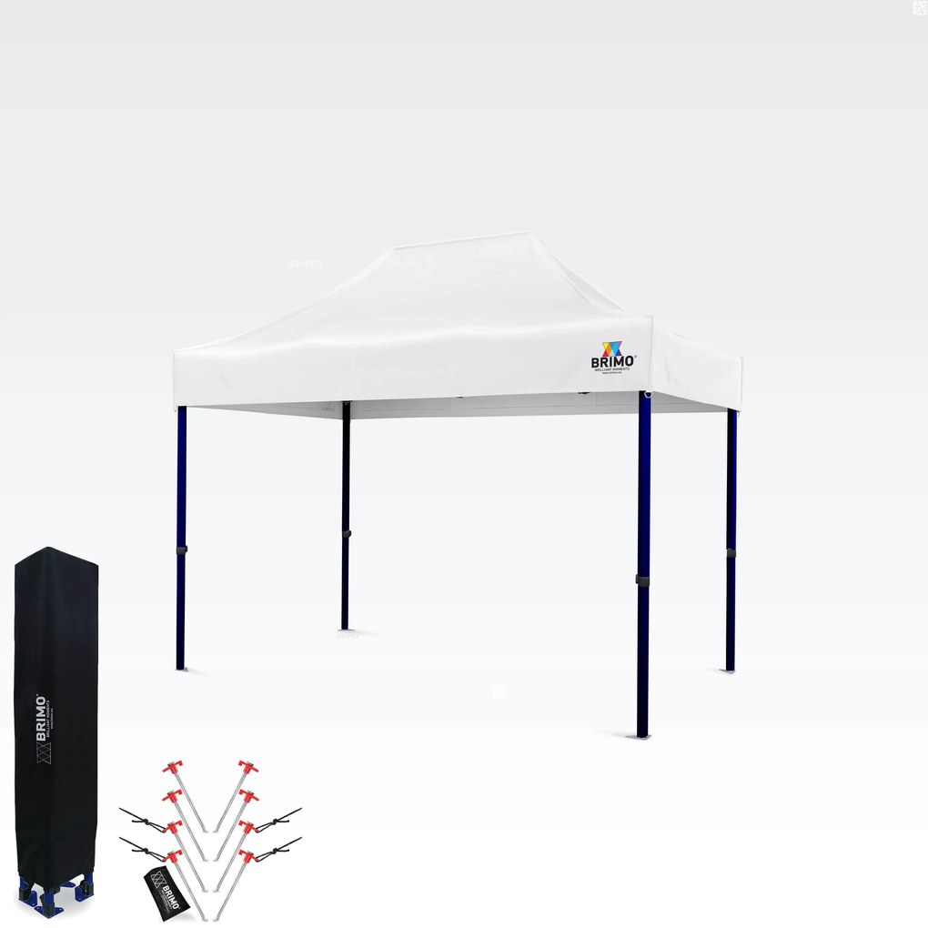 Stand de vânzare 2x3m | Cort pliabil rapid BRIMO - fara 3 pereti - Alb