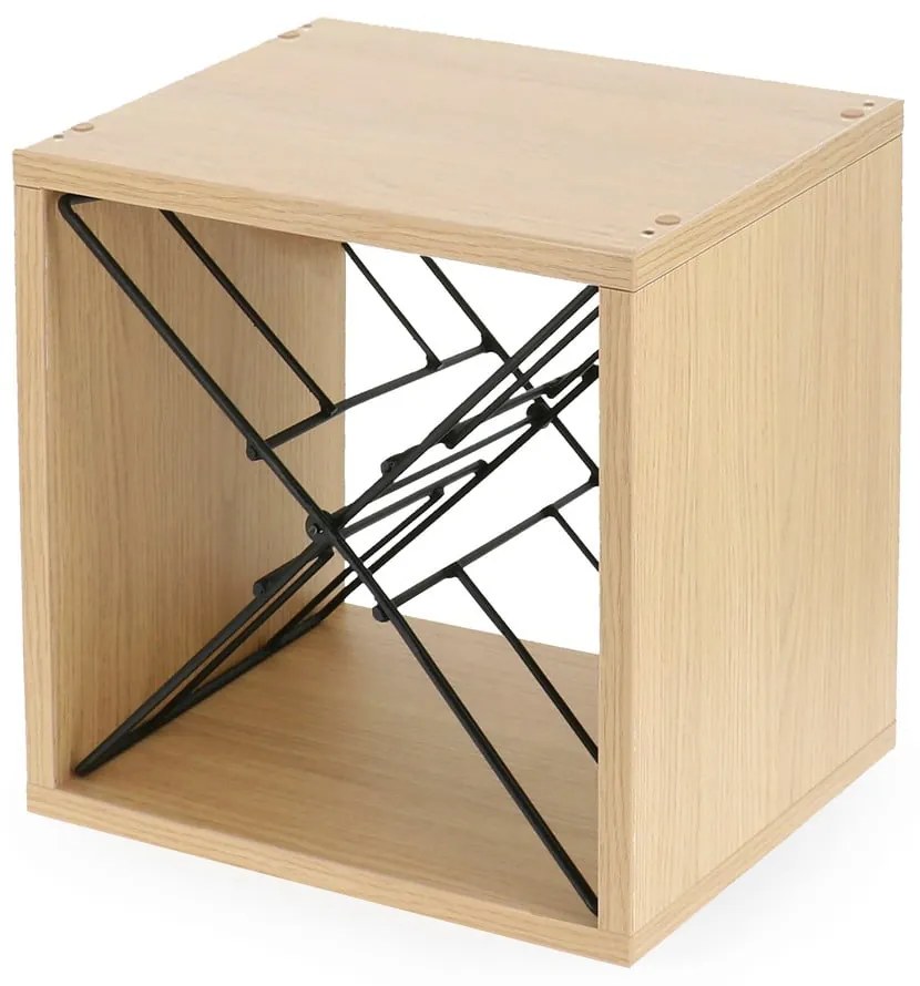 Raft pentru sticle de vin în culoare naturală cu aspect de lemn de frasin număr de sticle 12 36,5x36x29 cm Macon – Compactor