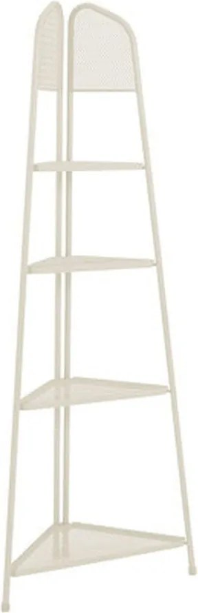 Etajeră metalică pe colț pentru balcon Garden Pleasure MWH, înălțime 180 cm, bej deschis