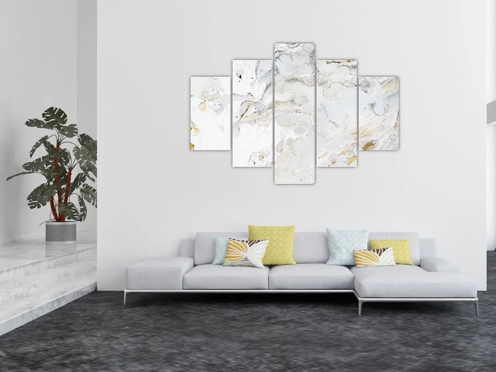 Tablou - Hârtie de ulei cu design de marmură (150x105 cm)