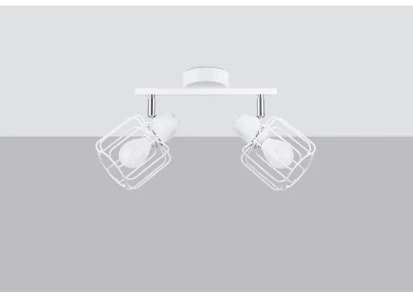 Spot de perete BELUCI 2xE14/40W/230V alb Sollux SL.1112