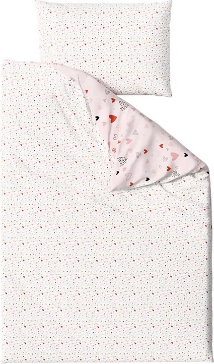 Lenjerie de pat din crepon pentru patut Renforce LOVITA roz Dimensiune lenjerie de pat: 45 x 65 cm | 90 x 140 cm