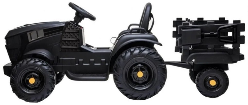 Tractor Electric XXL cu acumulator pentru copii NOVOKIDS™ Super Tytan Farmer , Cu remorca, Melodii si USB , 3-8 ani , Baterie12V, 2 Viteze, lungime