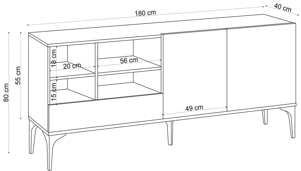 Dulap Aliex 7 (stejar). 1072681