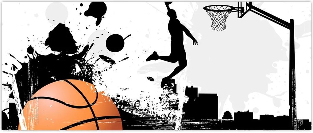 Tablou - Bachetbalist (120x50 cm)