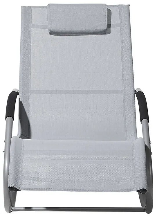 Șezlong pentru grădină Carro (gri deschis). Promo -44%. 1011562