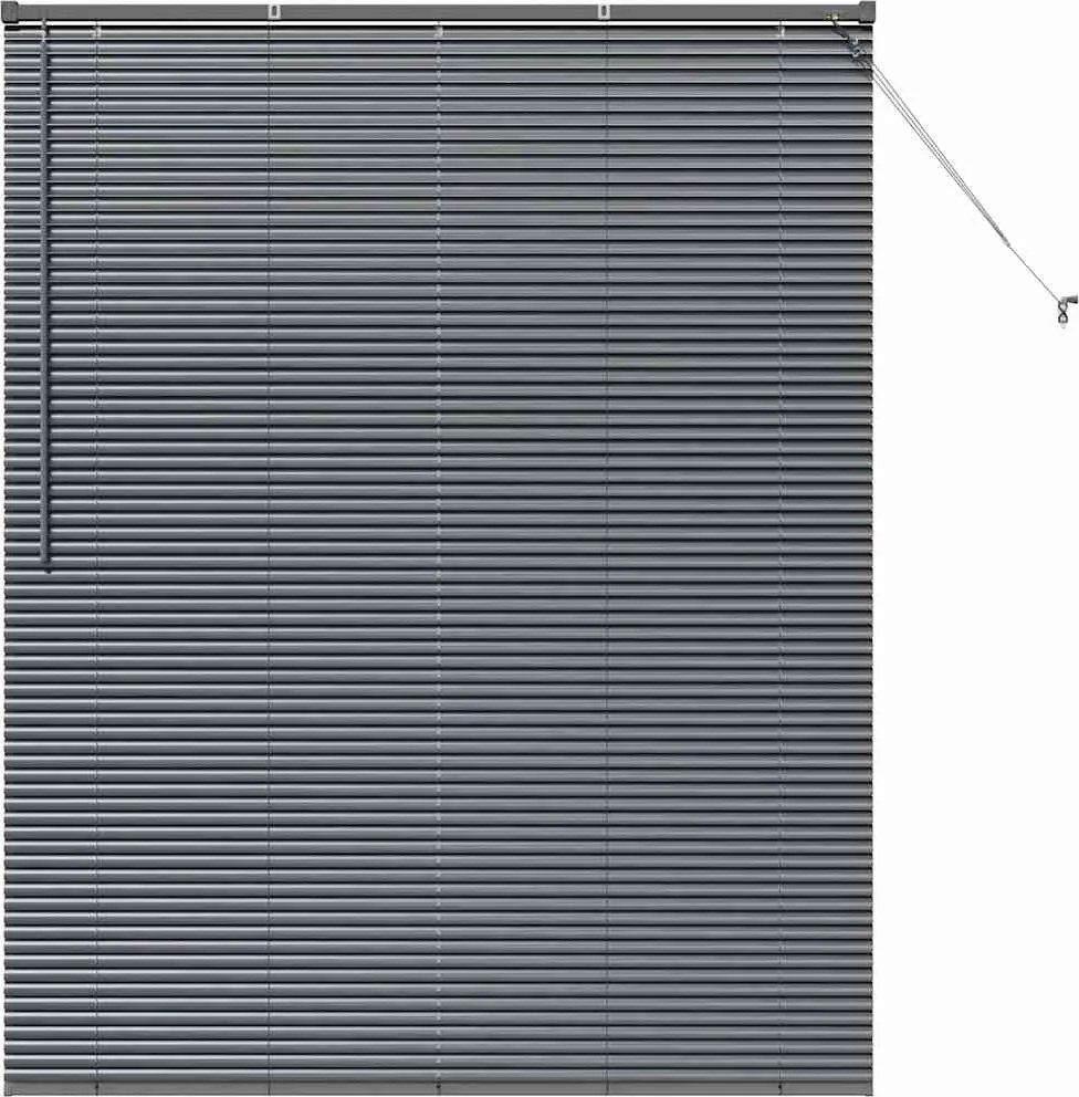 vidaXL Jaluzele venetiene Manual Gri închis 175 x 145 cm Aluminiu