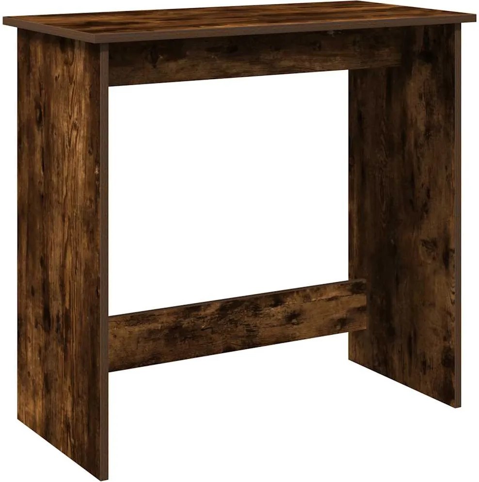 vidaXL Birou Stejar afumat 80x40x75 cm Lemn prelucrat
