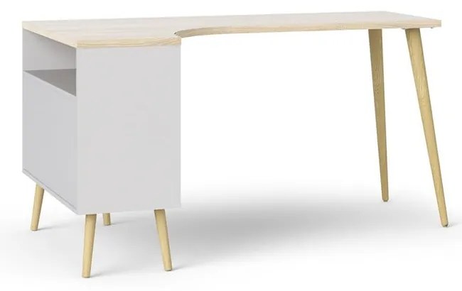 Birou cu aspect de lemn de stejar 145x81 cm Oslo - Tvilum