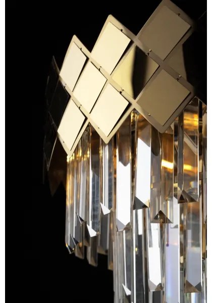 Lustră pe tijă CARISMA 9xE14/40W/230V auriu