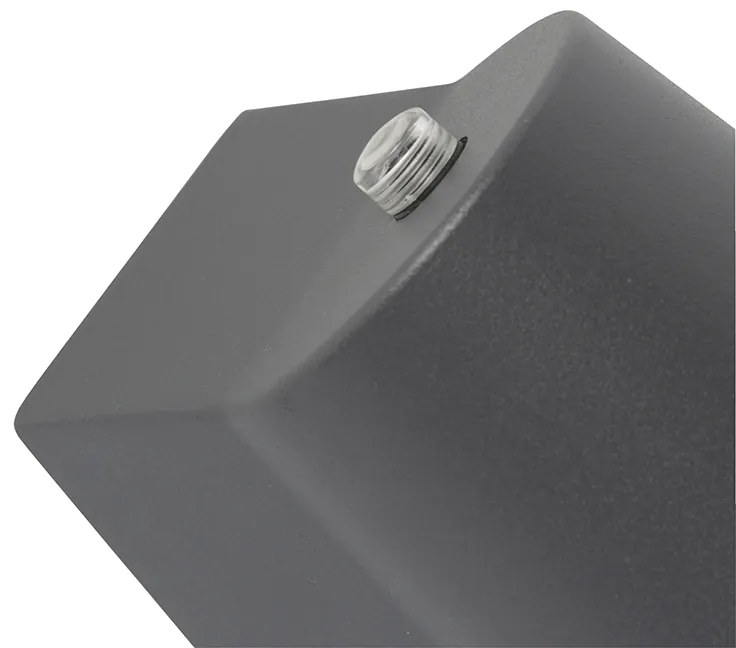 Lampă modernă de exterior antracit cu LED inclus cu senzor crepuscular - Uma