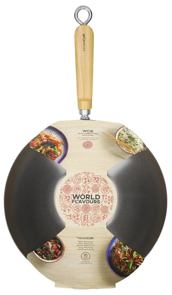 Tigaie WOK, Kitchen Craft Oriental, ⌀ 30 cm