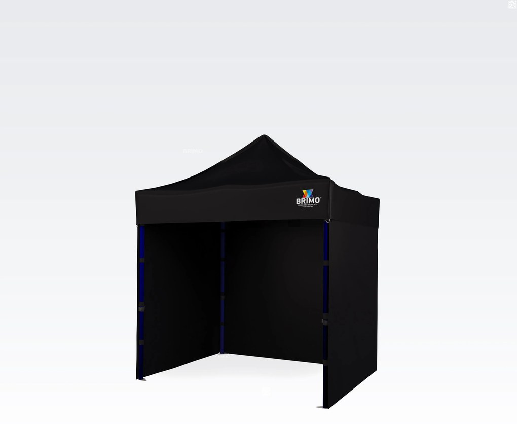 Cort petrecere 2x2m - cu 3 pereți - Negru