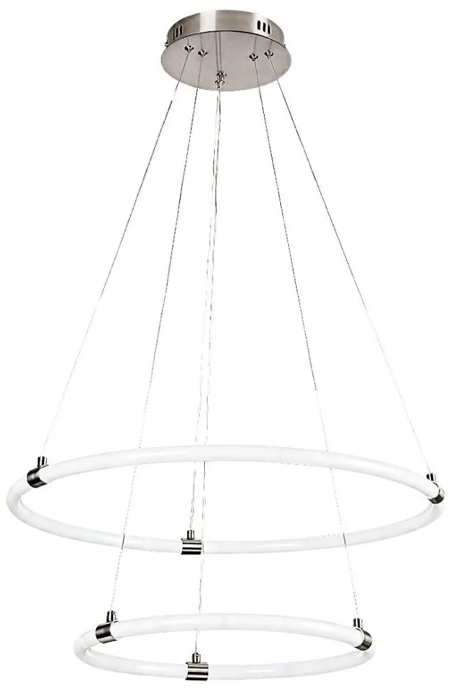 Lustra LED cu telecomanda, circulara 2 inele Irelia