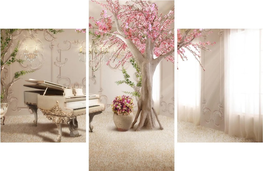 Tablou - Interior de vis cu pian (90x60 cm)
