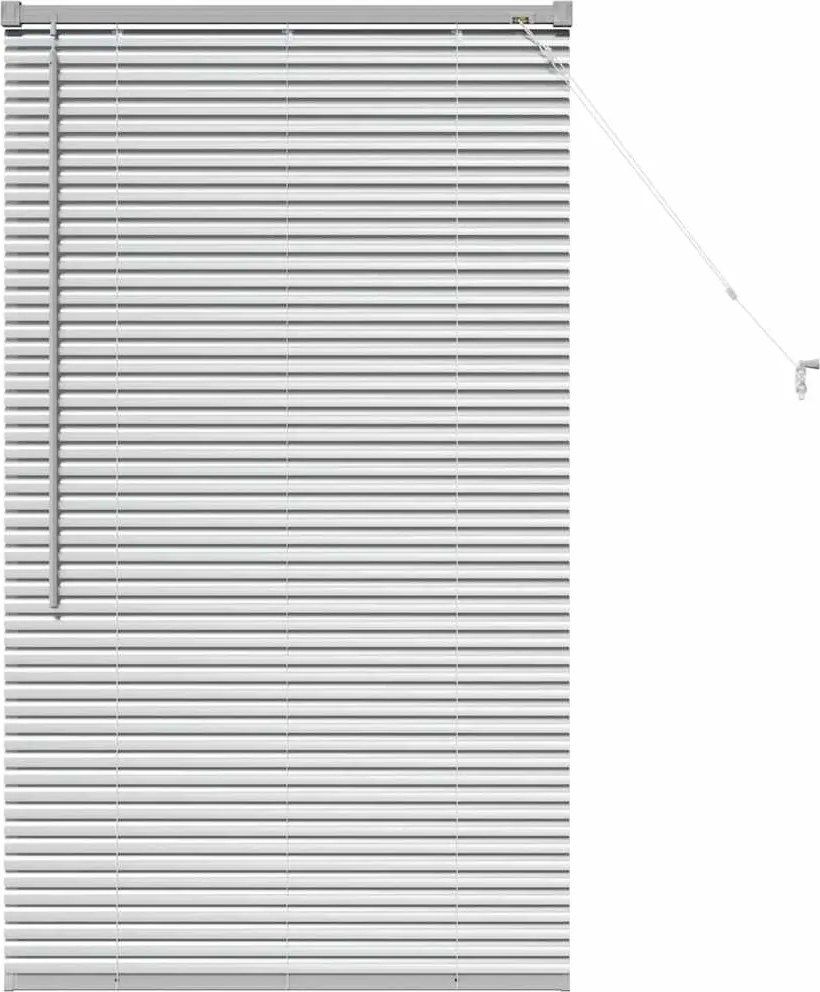 vidaXL Jaluzele venetiene Manual Argintiu 130 x 80 cm Aluminiu