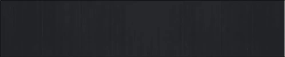 vidaXL Covor dreptunghiular, negru, 80x400 cm, bambus