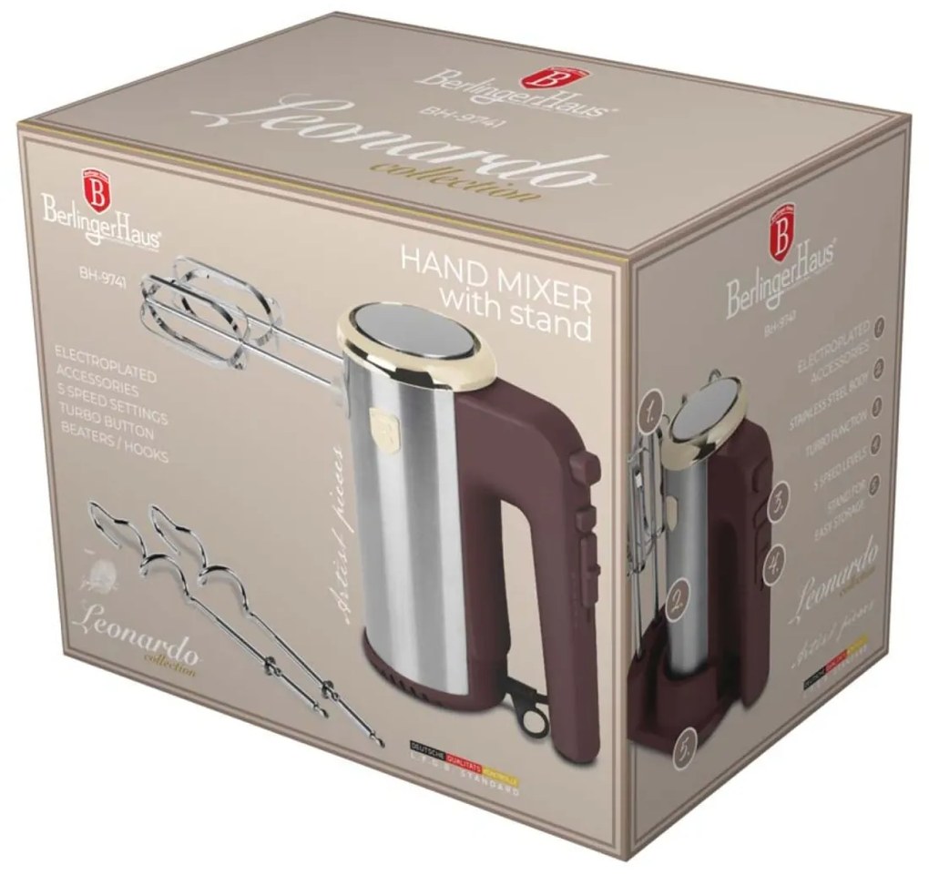 Mixer de mana 300W Leonardo Berlinger Haus BH 9741